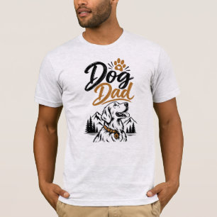 Camiseta Papá Perro Retriever Dorado Montaña