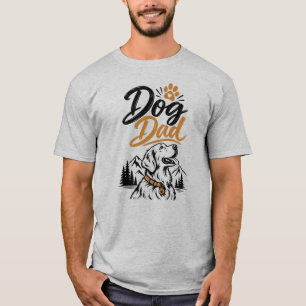 Camiseta Papá Perro Retriever Dorado Montaña