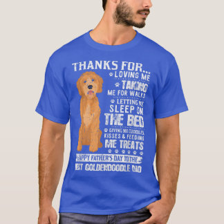 Camiseta Papá Perro Tee Feliz Día del Padre Al Mejor Golden