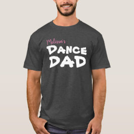 Camiseta Papá personalizado de la danza