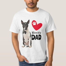 Camiseta Papá Personalizado del Bull Terrier
