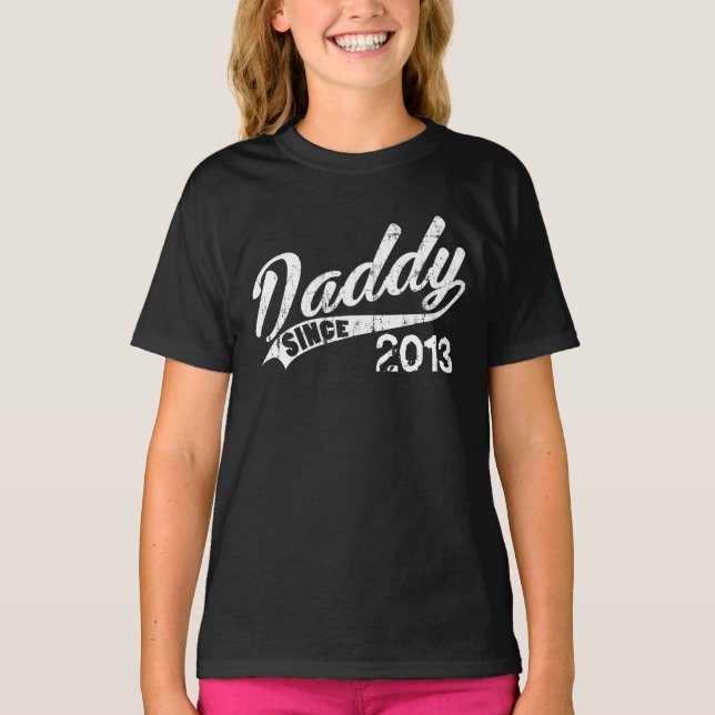 Camiseta Papá personalizado desde año (Anverso)