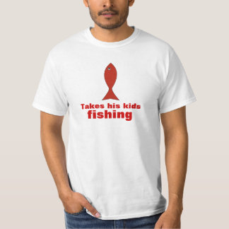 Camiseta Papá pesca con niños