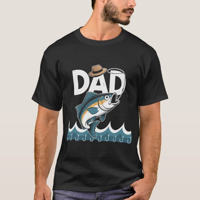 Camiseta papá pescador (Anverso)