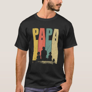 Camiseta Papa Pescador Carrete Pescador Genial Día del Padr