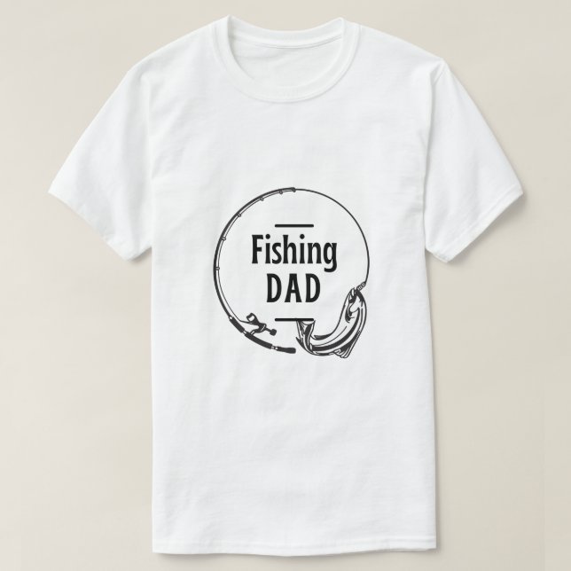 Camiseta Papá pescador - El carrete en la mejor captura (Diseño del anverso)