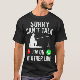 Camiseta Papá Pescador Hombre Bobina Frío Pescado Lubina Pe