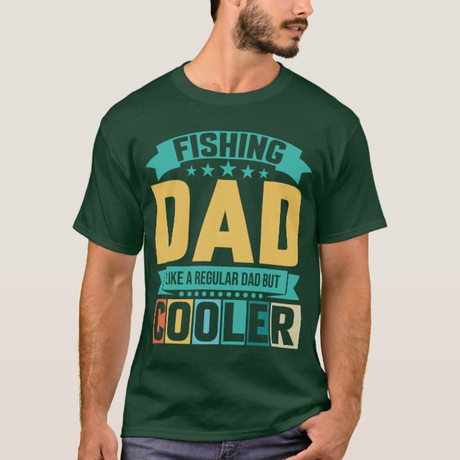 Camiseta Papá pescador lindo (Anverso)