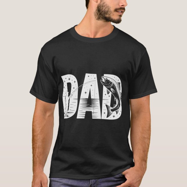 Camiseta papá pescando (Anverso)