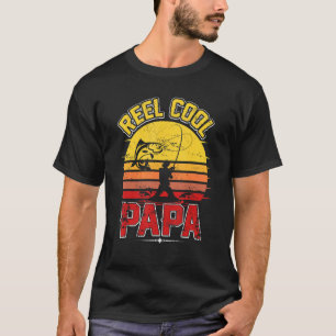 Camiseta Papa Pescando Genial Carrete  Hombres Pescando  Re