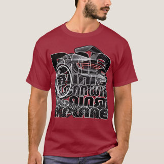 Camiseta Papá-Piensa-Puede-Ganar-Contra-Avión-Atrás-Deporti