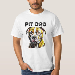 Camiseta Papá Pit Bull   Amantes de los Perros 