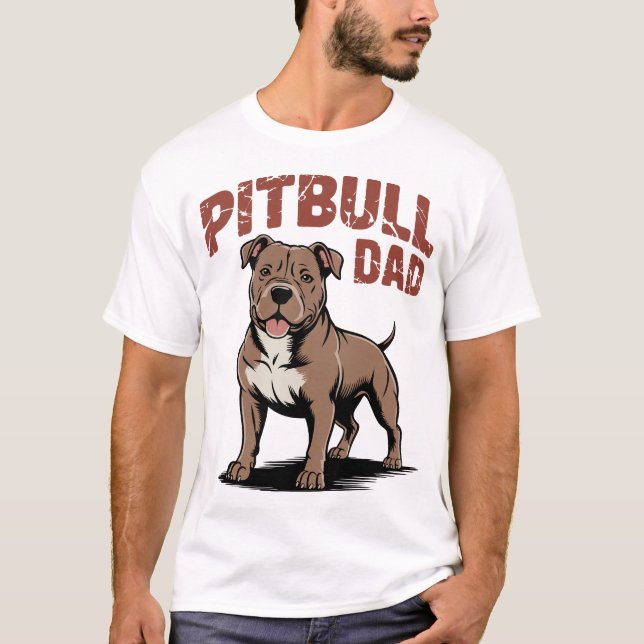 Camiseta Papá Pitbull (Anverso)