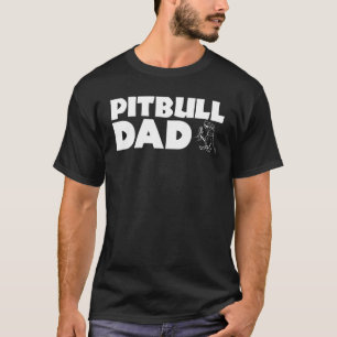 Camiseta Papá Pitbull de Moda Amante Divertido del Perro Pi