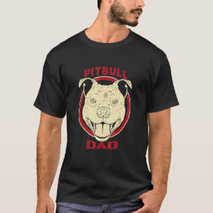 Camiseta Papá Pitbull Hombre Perro Pit Bull Americano Hombr