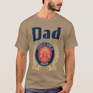 Camiseta Papá podría usar una cerveza retro