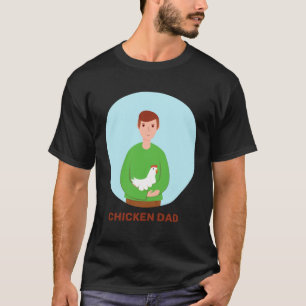 Camiseta Papá Pollo Gallina Gallo Bankiva Ave Granjero Fa