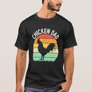 Camiseta Papá Pollo Granjero Cluckin' Papá Siempre Granja d