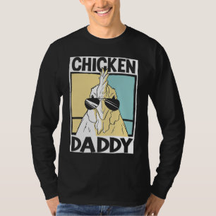Camiseta Papá Pollo granjero criando pollos 1