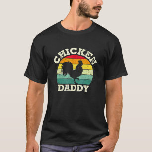 Camiseta Papá Pollo Granjero Pollitos Aman a Papá