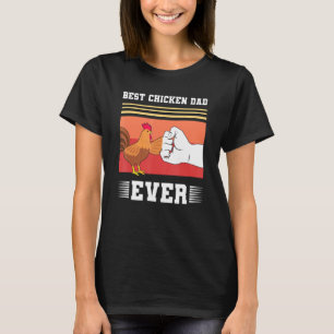 Camiseta Papá Pollo Hombre Pollo Papá Granjero