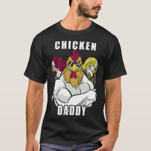 Camiseta Papá Pollo Padre de Gallinas Granjero Avicultor