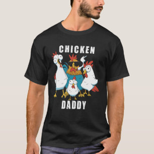 Camiseta Papá Pollo Padre de Gallinas Granjero Avicultor
