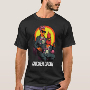 Camiseta Papá Pollo Padre Pollo Granjero Padre Avícola