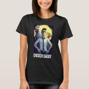 Camiseta Papá Pollo Padre Pollo Granjero Padre Avícola