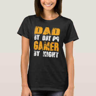 Camiseta Papá Por Jugador De Día Por Noche 1