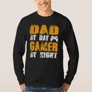 Camiseta Papá Por Jugador De Día Por Noche 1