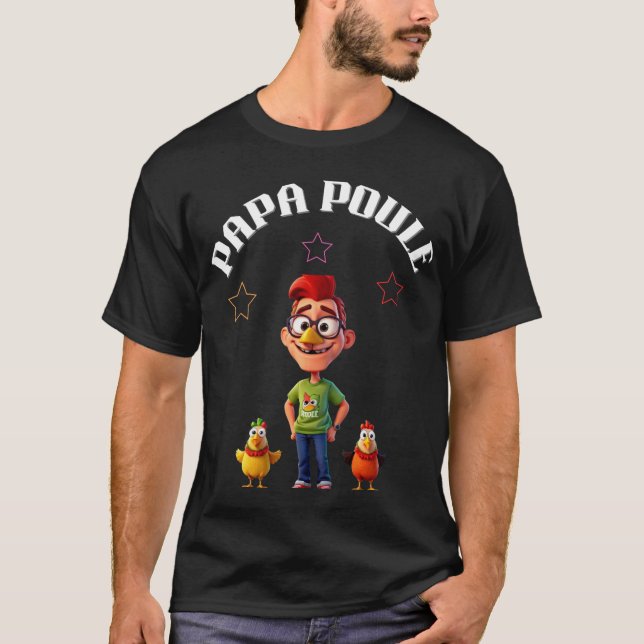Camiseta Papa poule  (Anverso)