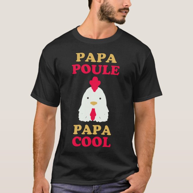 Camiseta Papa poule - papa cool (Anverso)