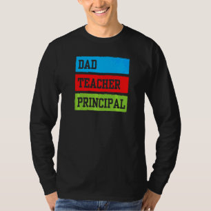 Camiseta Papá Profesor Príncipe Padre Papi Homeschooling H