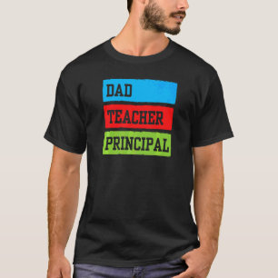 Camiseta Papá Profesor Príncipe Padre Papi Homeschooling H