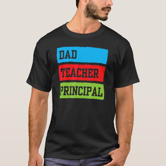 Camiseta Papá Profesor Príncipe Padre Papi Homeschooling H (Anverso)