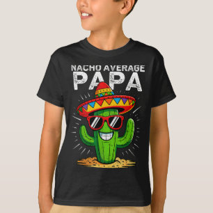 Camiseta Papá promedio nacho divertido cinco de mayo mexica
