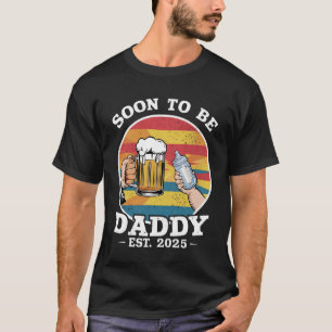 Camiseta Papá Pronto 2025 Primer Papi Retro 2025