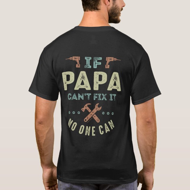 Camiseta Papá puede arreglarlo (Reverso)