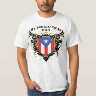 Camiseta Papá puertorriqueño del número uno