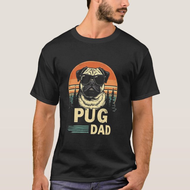 Camiseta Papá Pug (Anverso)