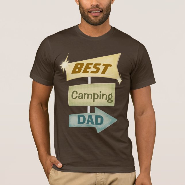 Camiseta Papá que acampa de encargo U otro (Anverso)