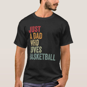 Camiseta Papá que ama al fanático del baloncesto