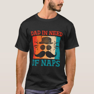 Camiseta Papá Que Necesita Napas Papi Trabajo Duro Padre De
