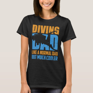 Camiseta Papá que practica buceo masculino como un papá nor