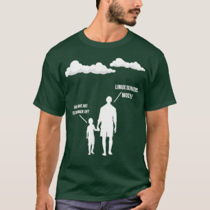 Camiseta Papá Qué Son Las Nubes De Los Servidores Linux M