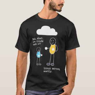 Camiseta Papá qué son las nubes hechas de los servidores Li