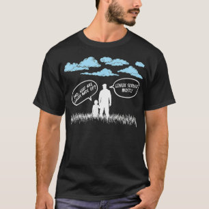 Camiseta Papá Qué Son Las Nubes Hechas Por Uni Server Linu