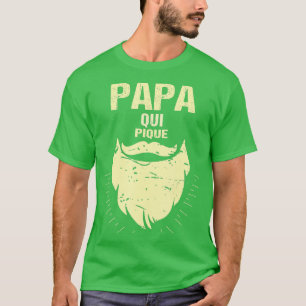 Camiseta Papa Qui Pique Humor Beard 2021
