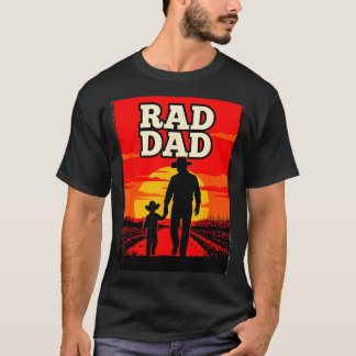 Camiseta Papá radical padre e hijo agricultor western atard